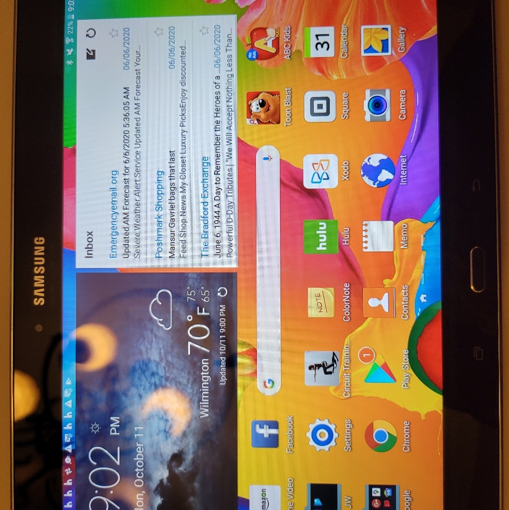 Samsung tablet